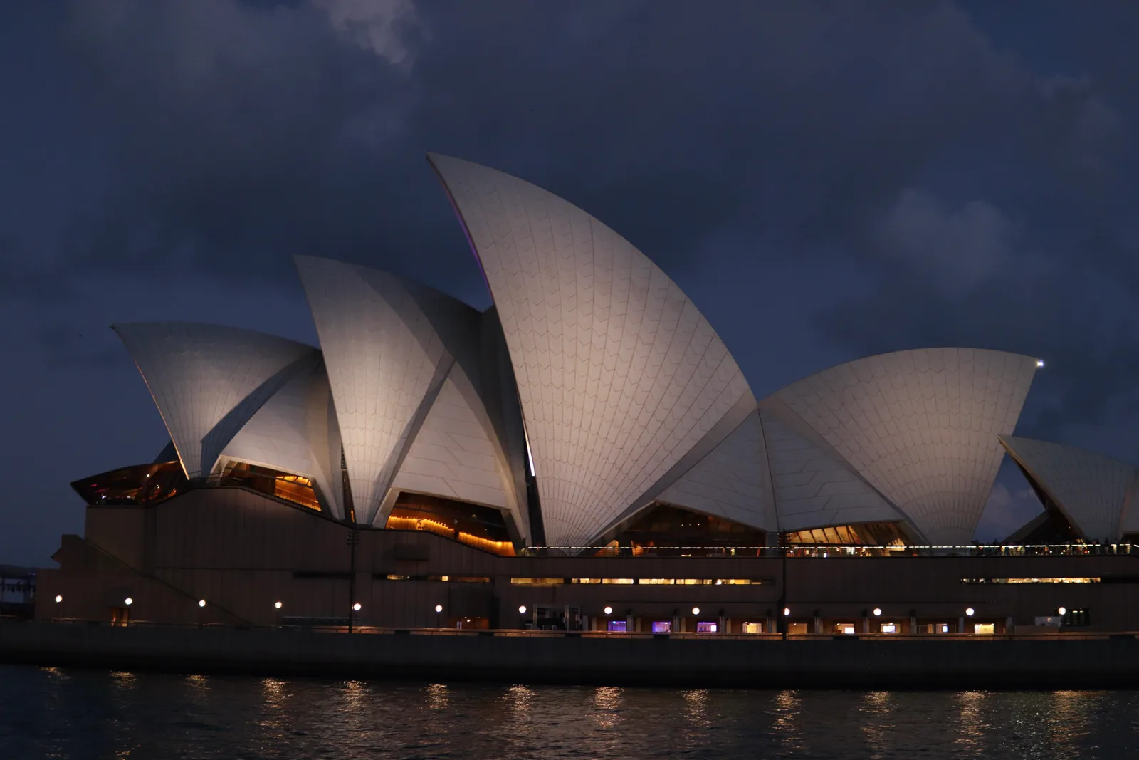 The Sydney Opera House at night